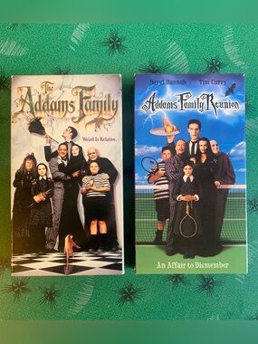 The Addams Family VHS Lot Of 2 Original 1991 Film & Addam’s Family Reunion